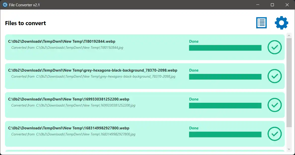 File converter io' screenshot File converter io' screenshot